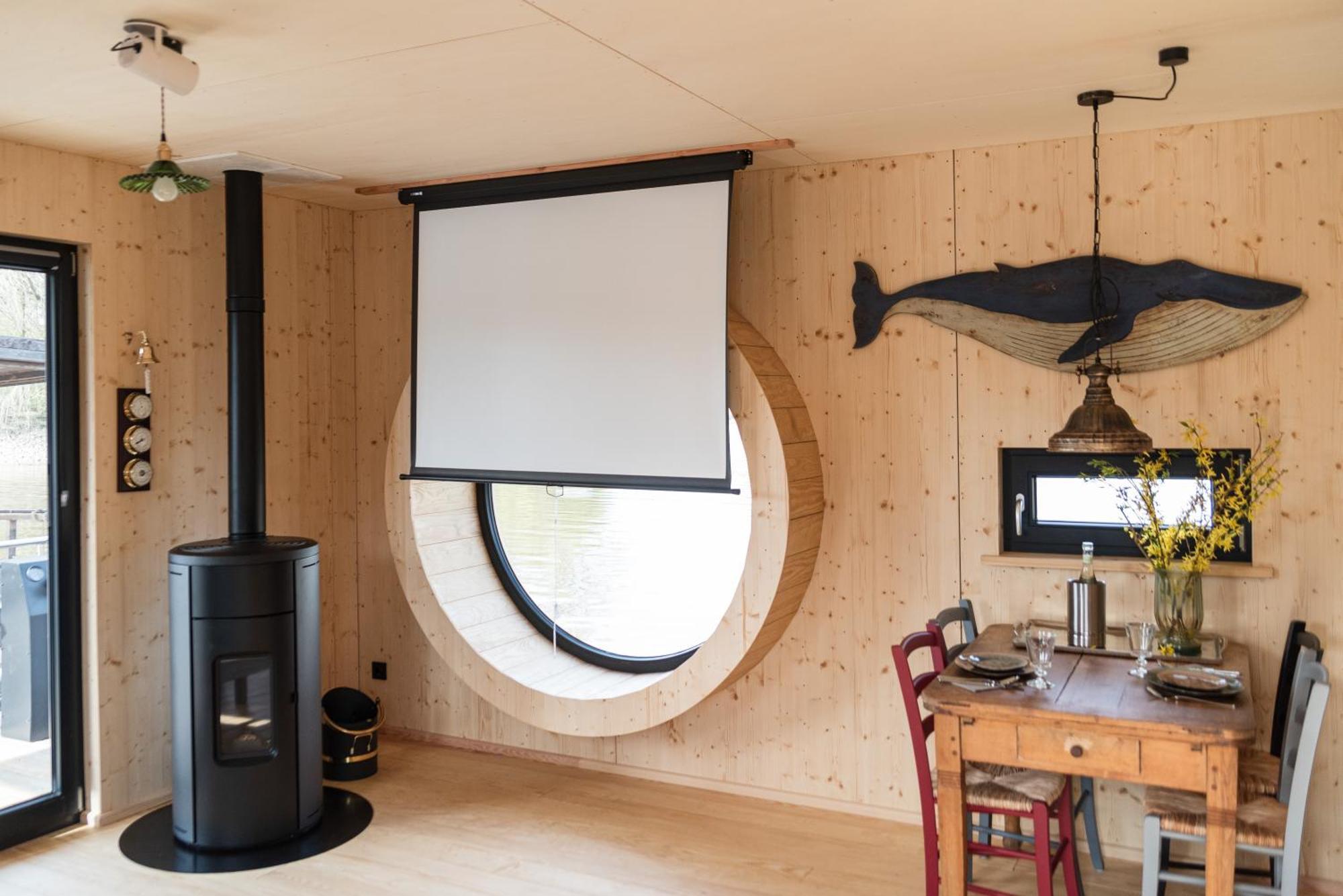 Komfort-Hausboot Diva Mit Kamin Hamburg-Harburg Buitenkant foto